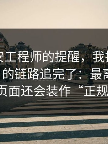 一位网安工程师的提醒，我把这种“分享群”的链路追完了：最离谱的是，页面还会装作“正规”